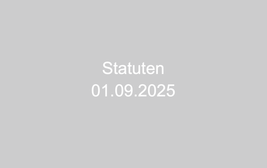 Statuten Statuten
01.09.2025